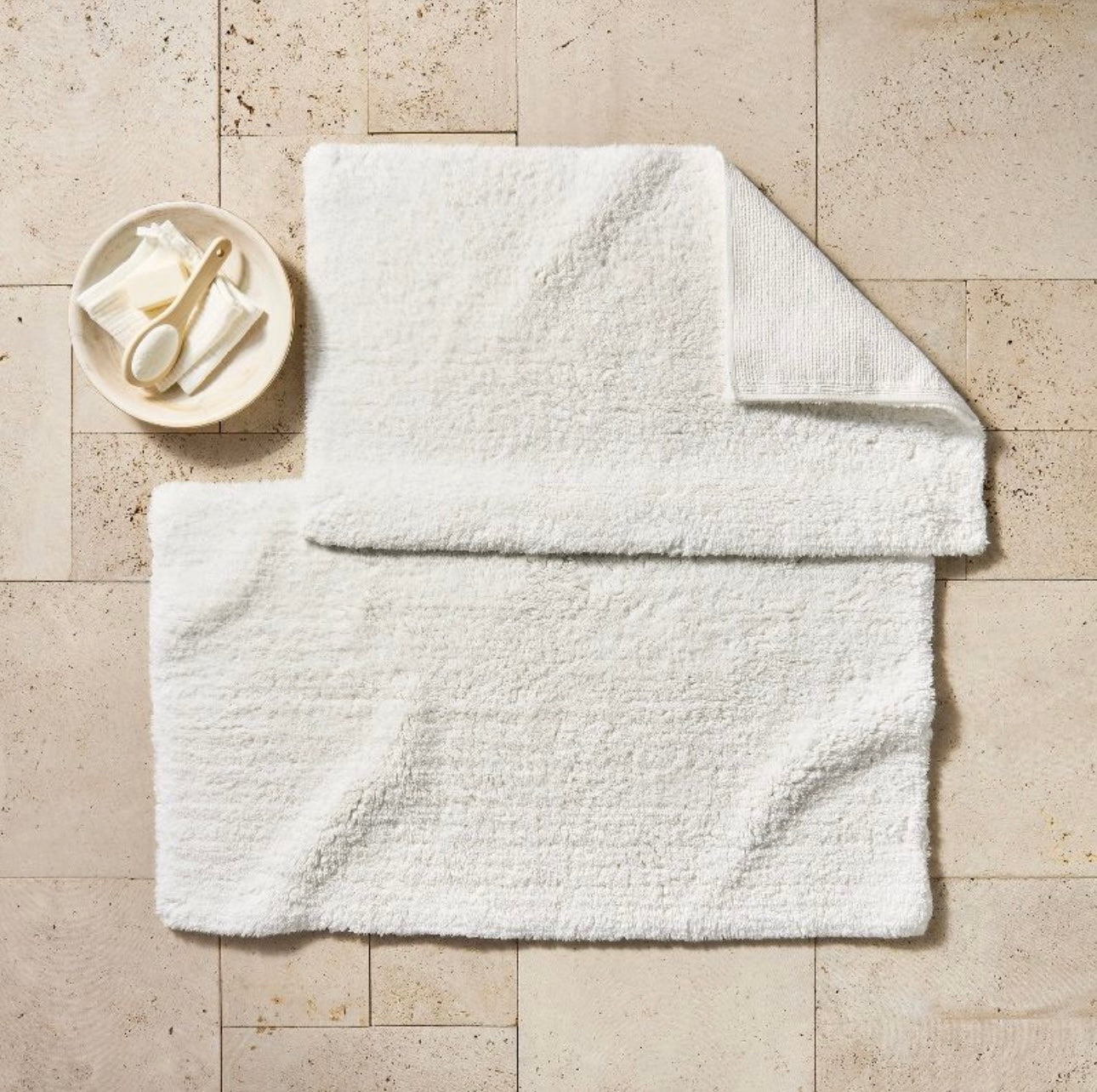 Alfombra de Baño Modal Blanca | 100% Algodón de Felpa | CASALUNA™