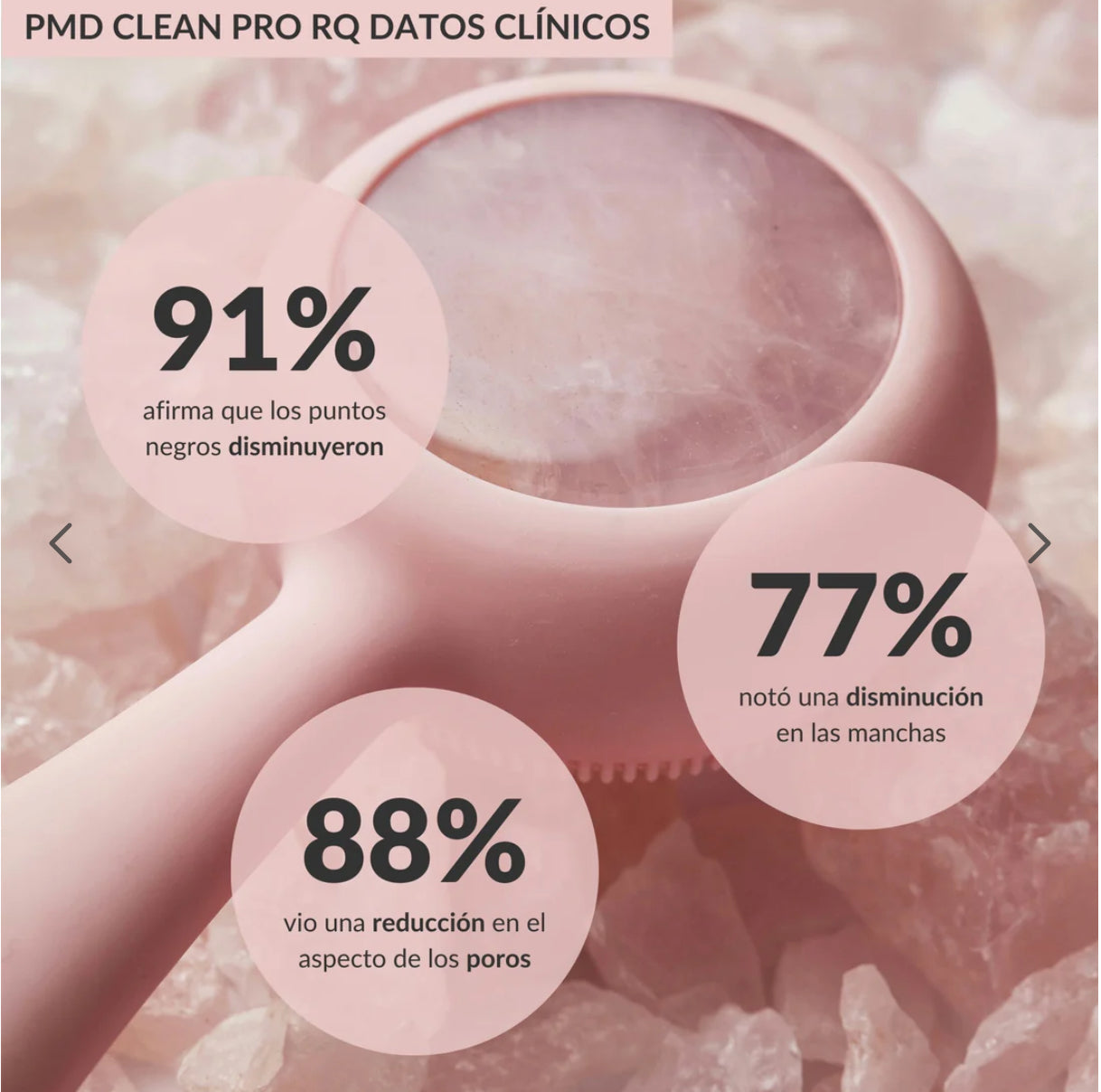 PMD Clean Pro RQ | Dispositivo Facial con Cuarzo Rosa y Terapia de Calor