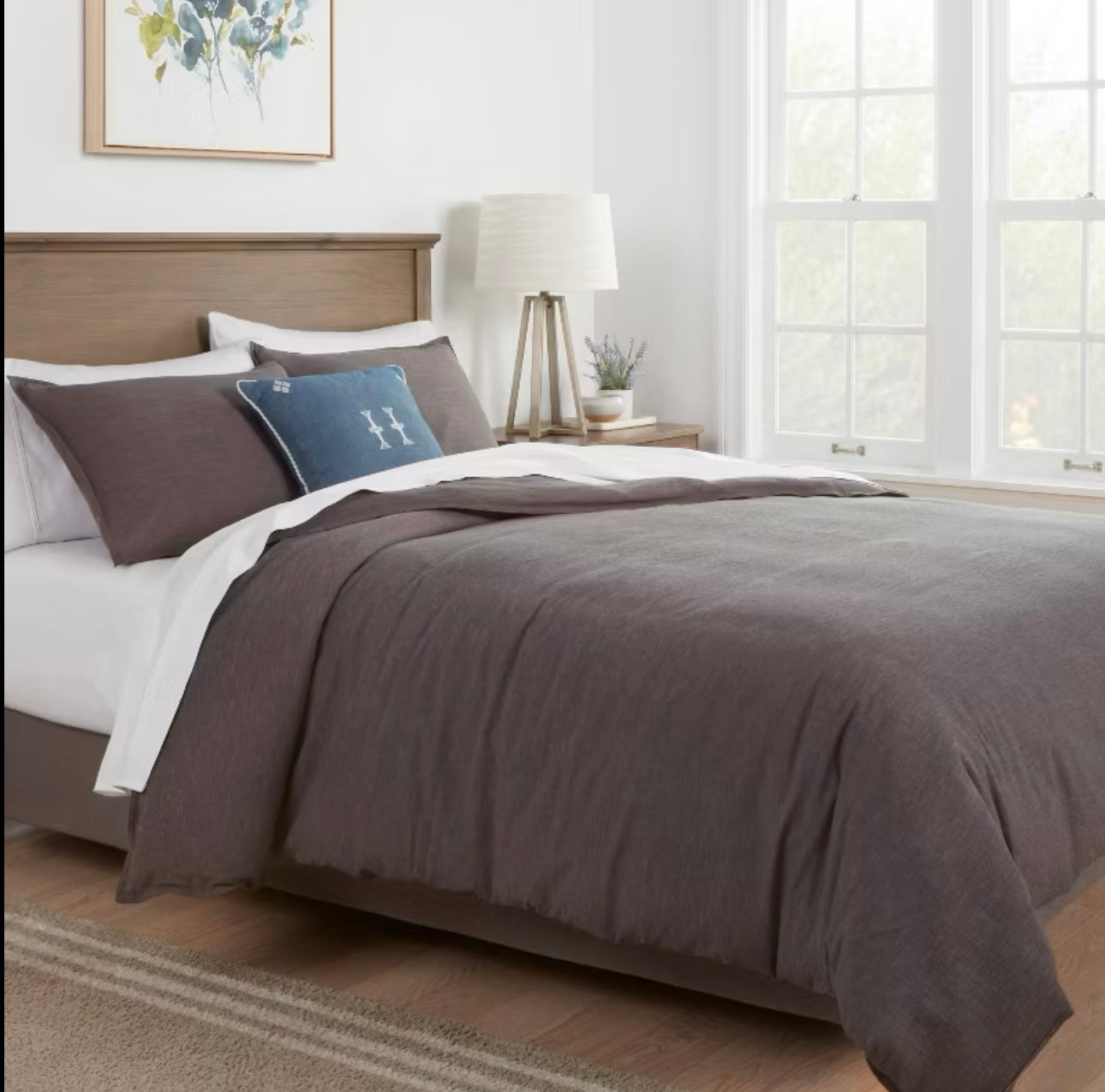 KING DUVET COVER y Fundas de Almohada | Algodón Teñido | THRESHOLD™ ¡𝘚𝘰𝘭𝘰 𝘲𝘶𝘦𝘥𝘢 1!