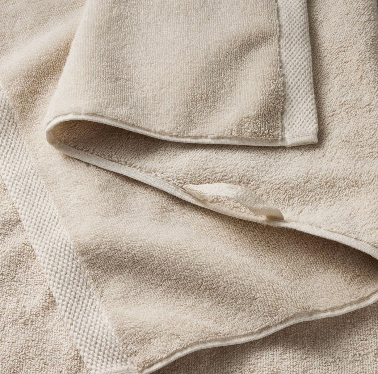 Set de 2 Toallas de Mano Orgánicas Tono Natural | 100% Algodón | CASALUNA™