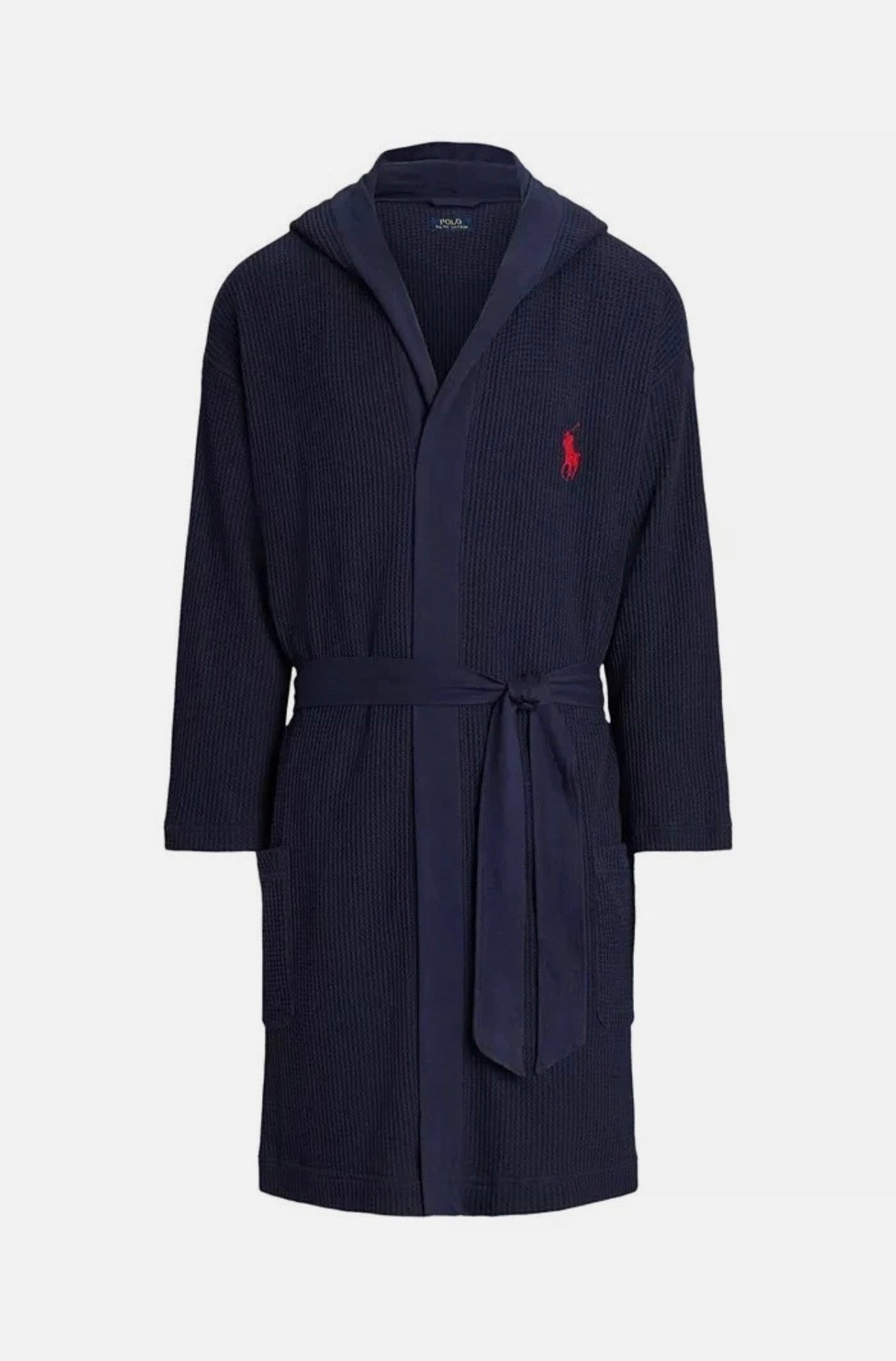 Polo Ralph Lauren | Bata Térmica con Capucha para Hombre | Talla S/M| Waffle Knit
