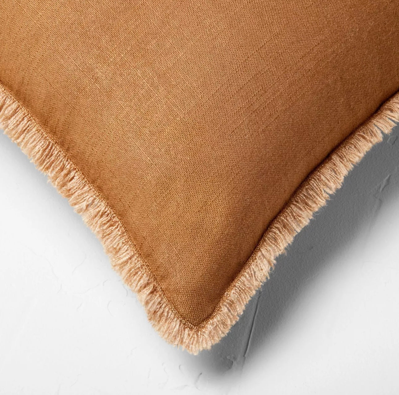 Juego de 2 Cojínes Decorativos Europeos | Mezcla de Lino Pesado con Flecos | 65 x 65 cm | CASALUNA™