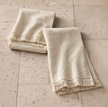 Set de 2 Toallas de Mano Texturizadas | Tono Natural | 100% Algodón Orgánico | CASALUNA™