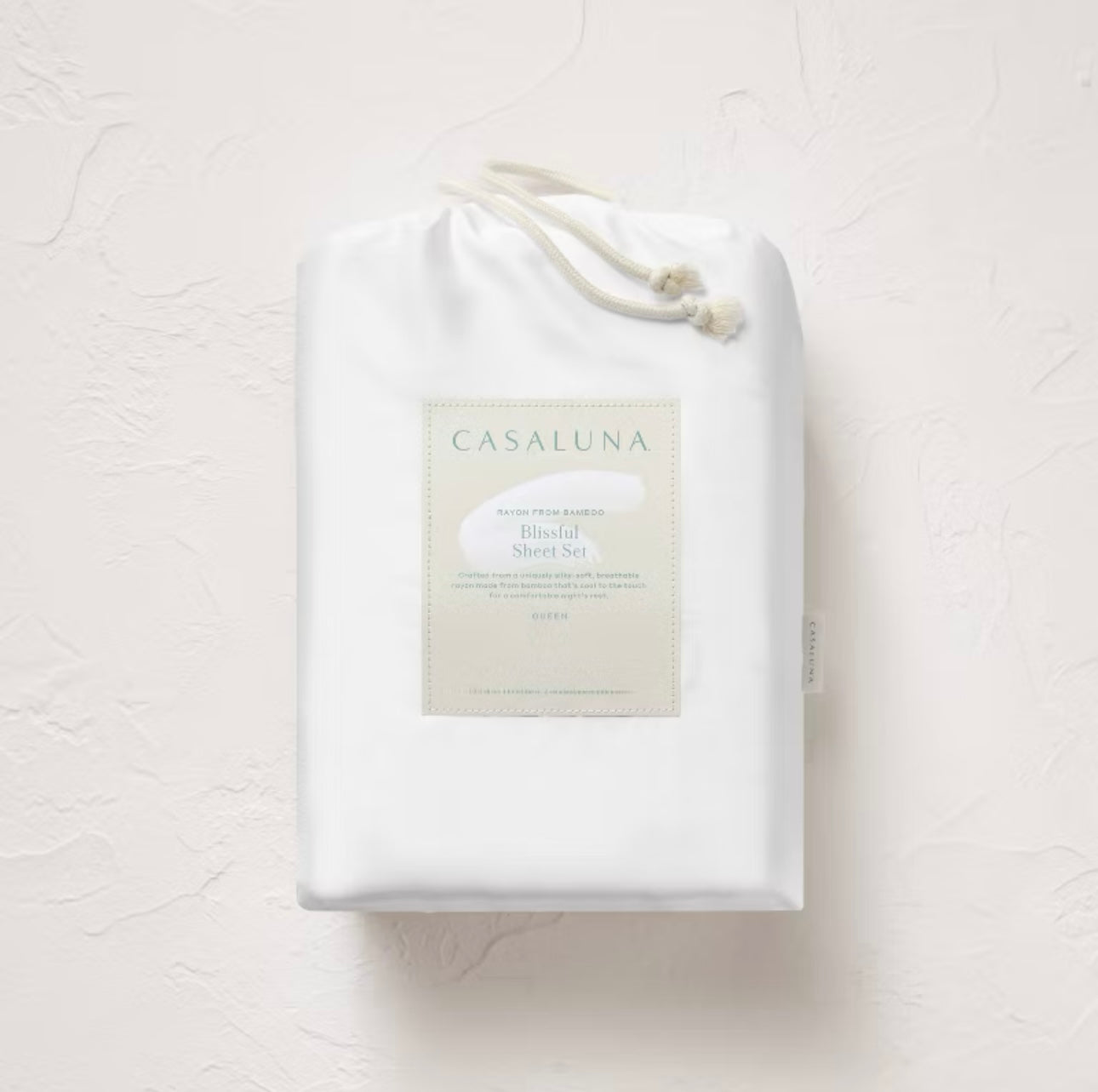 QUEEN Set de Sábanas Lisas de Percal Supima Lavado 100% Algodón 250 Hilos | CASALUNA™