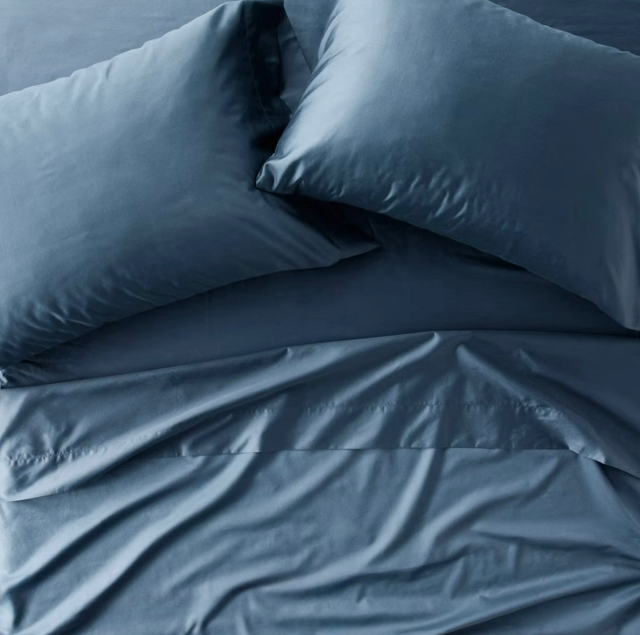 KING Juego de Sábanas Sateen | 600 Hilos | 100% Algodón Premium | CASALUNA™