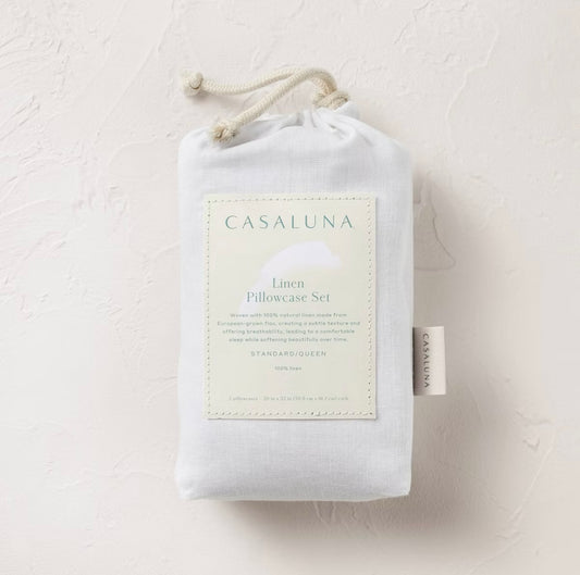 Set de 2 Fundas de Almohada Standard | 100% Lino Europeo | CASALUNA™