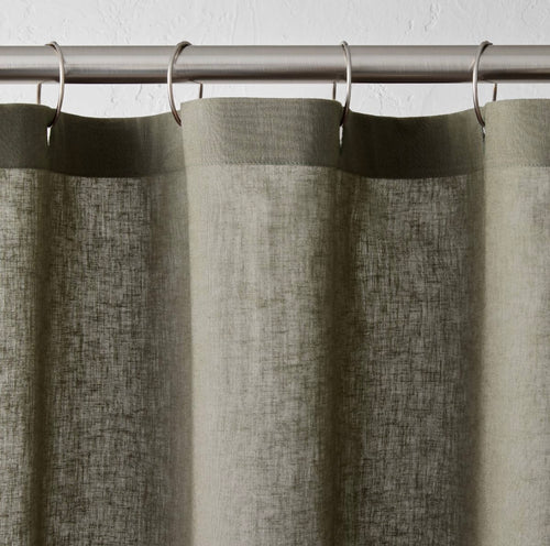 Cortina de ducha de lino - Casaluna™