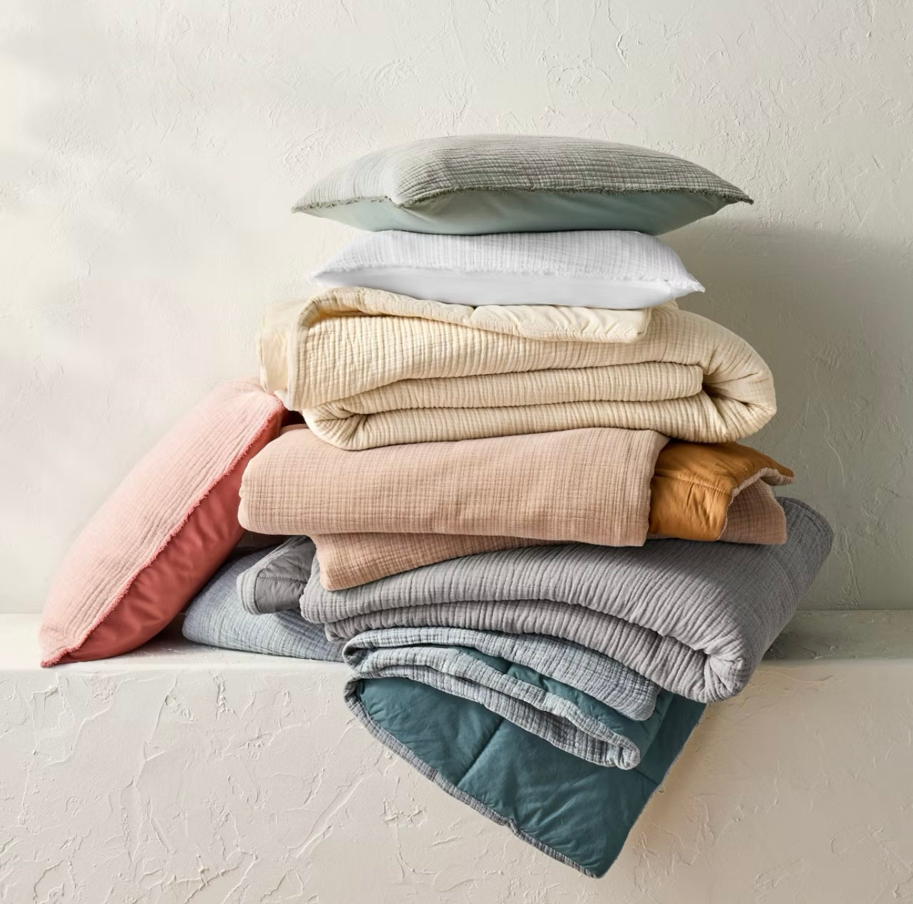 Juego de Edredón Chambray Texturizado | CASALUNA™