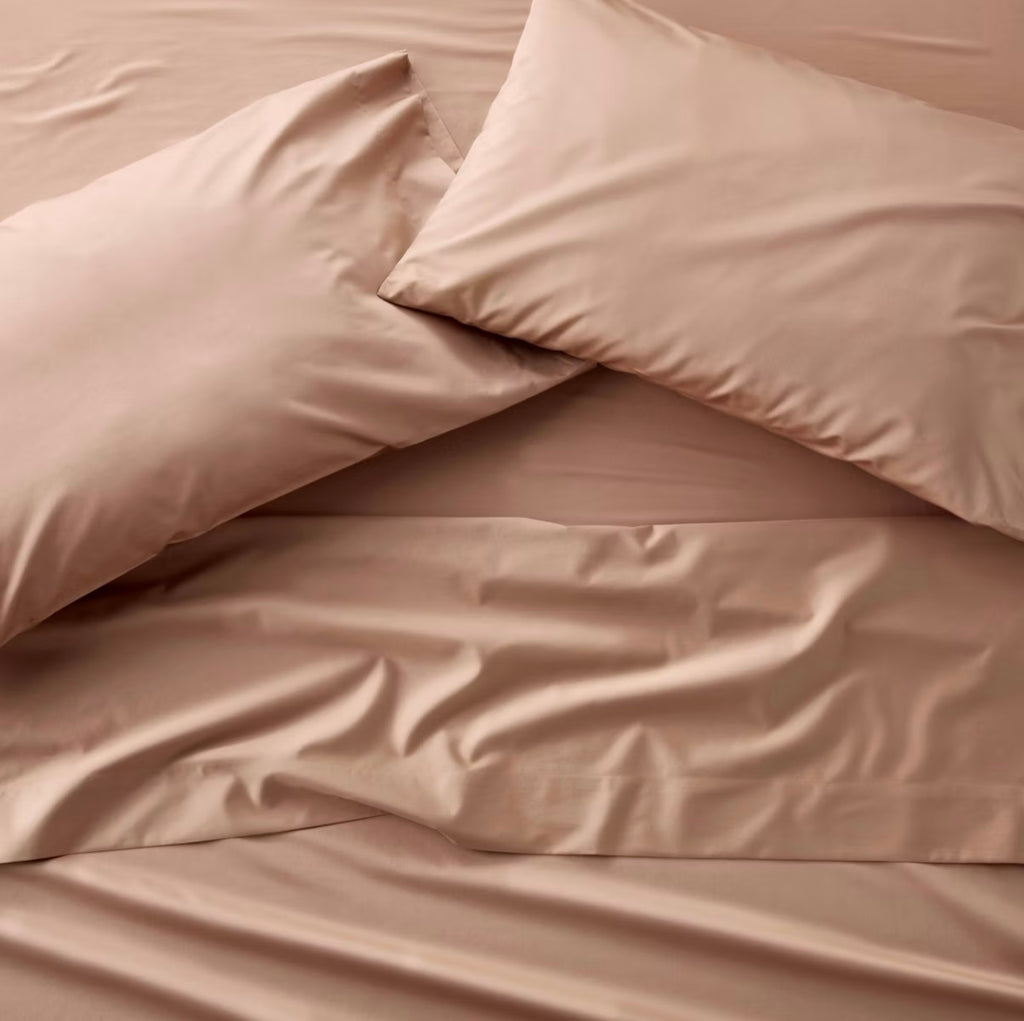 QUEEN Set de Sábanas Sateen 600 Hilos | 100% Algodón | CASALUNA™
