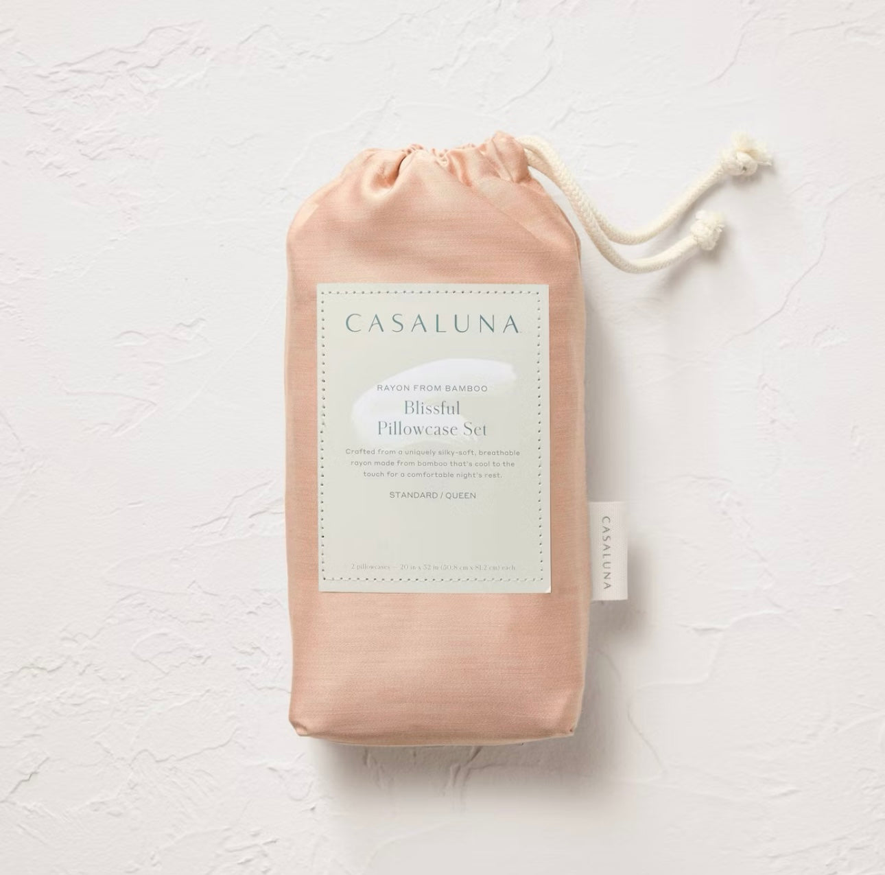 Set de 2 Fundas de Almohada Standard | Rayon de Bambú 400 Hilos | CASALUNA™