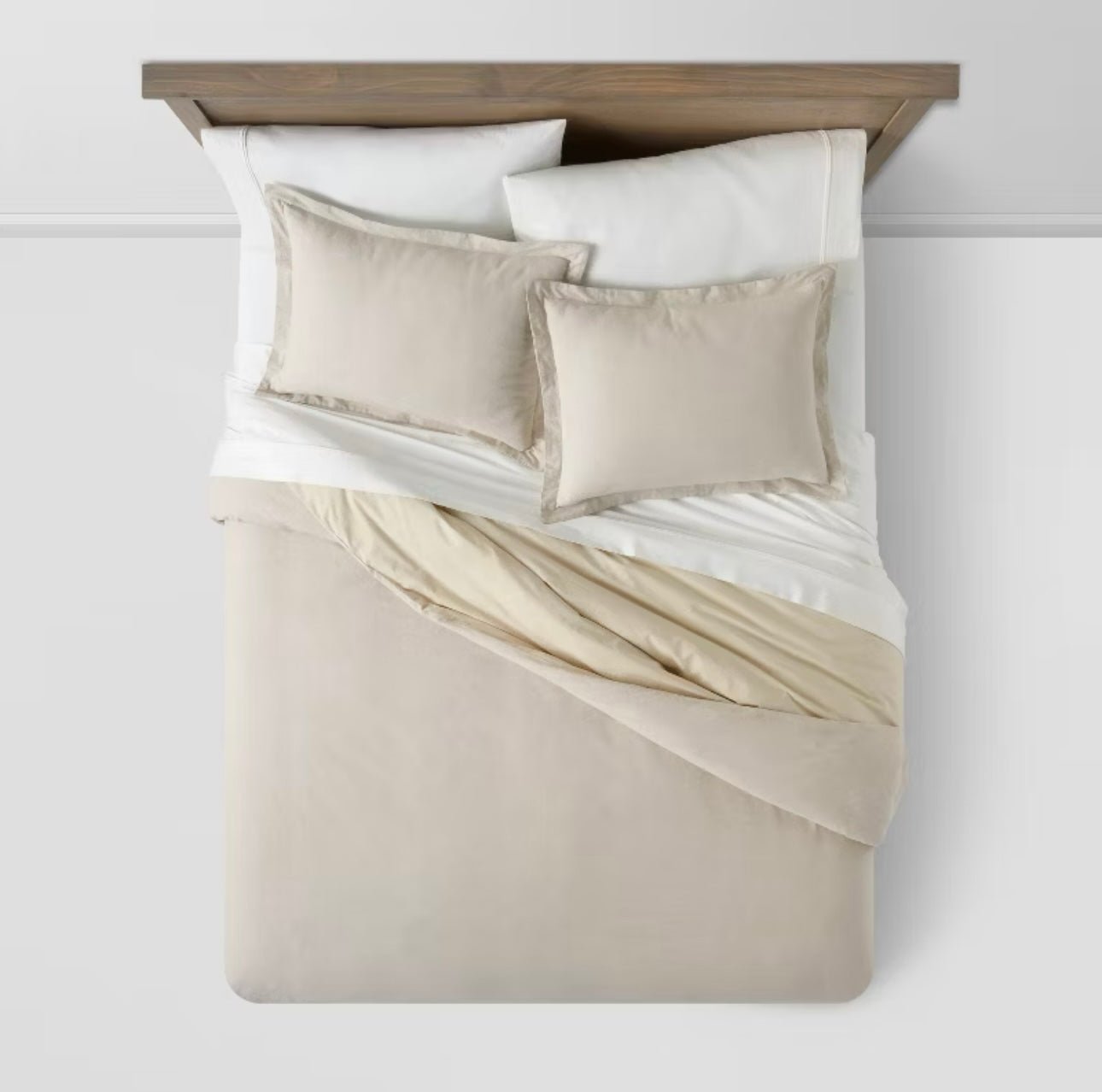 KING DUVET COVER y Fundas de Almohada | Lino Algodón Chambray | THRESHOLD™