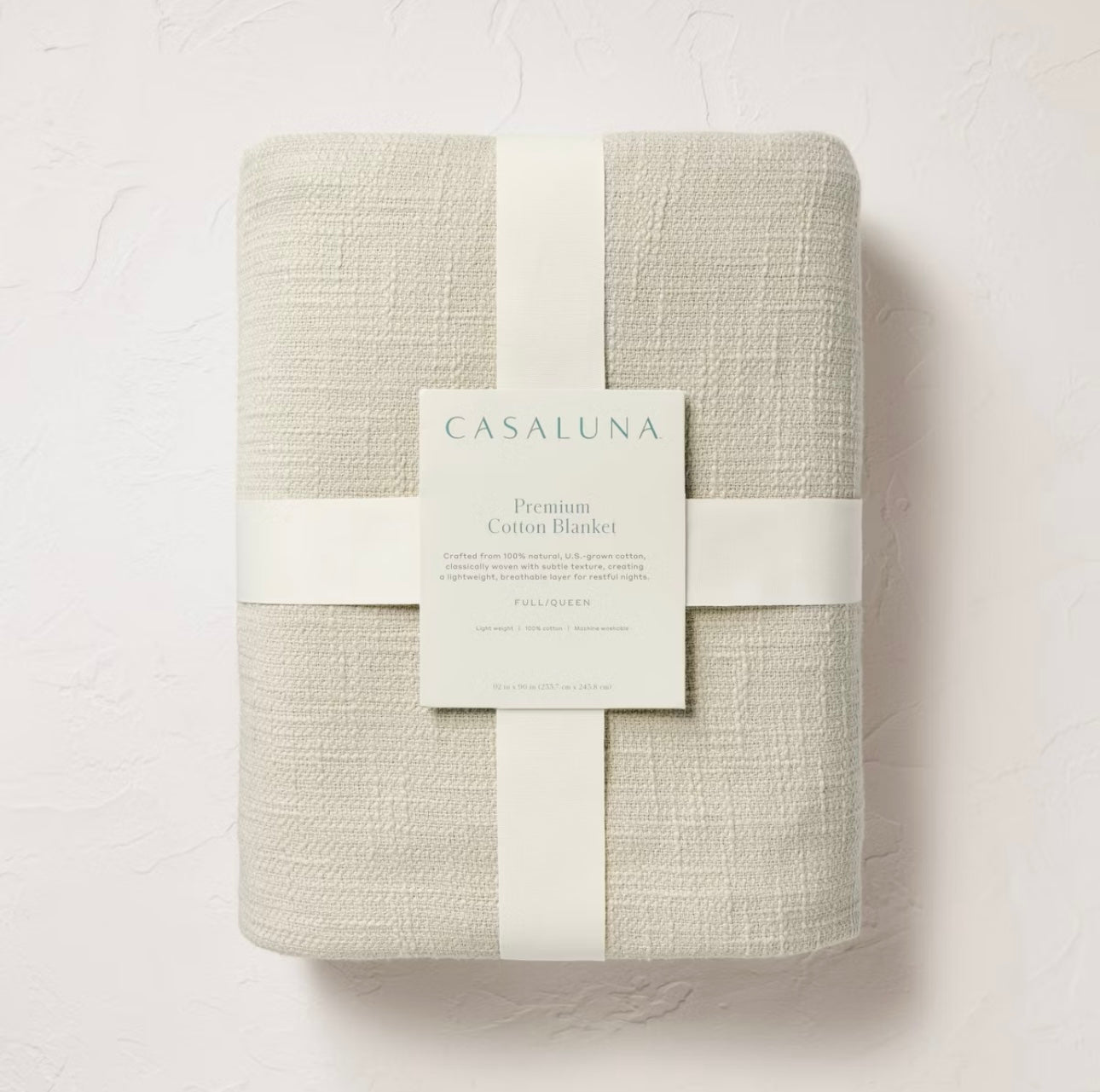 Manta de Algodón | CASALUNA™ Ideal para camas Matrimonial y Queen