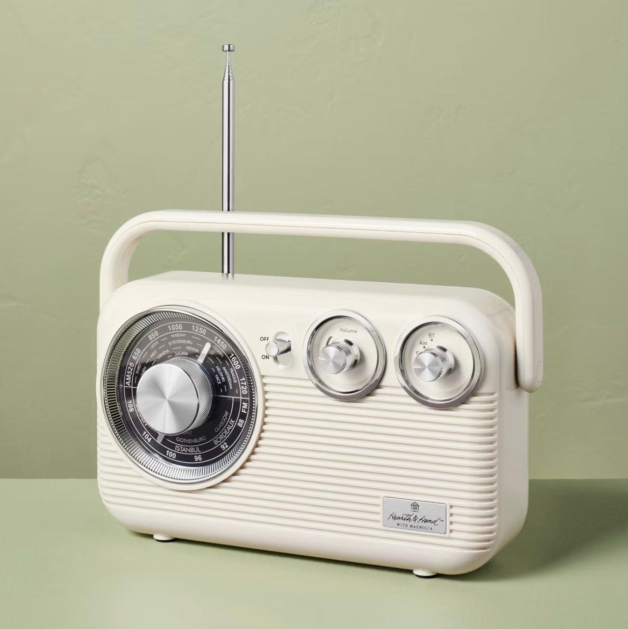 Radio Retro Portátil AM/FM con Bluetooth | HEARTH & HAND™ |