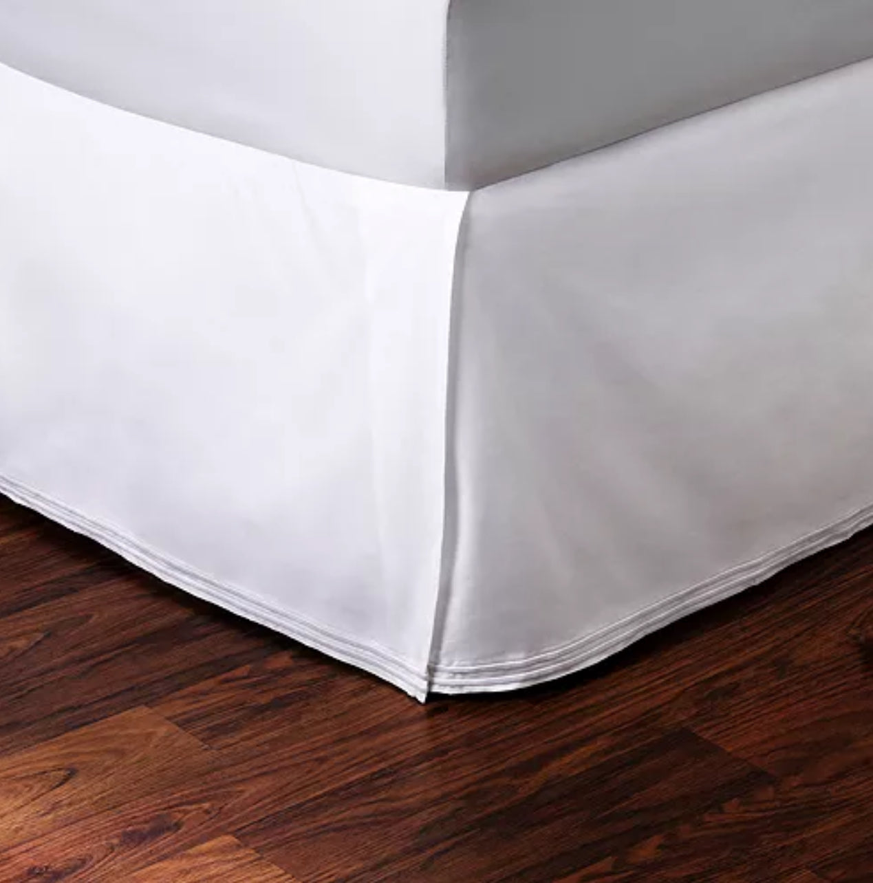 Falda para Cama Cal King | Italian Percale | Doble Costura Blanco | HUDSON PARK COLLECTION™