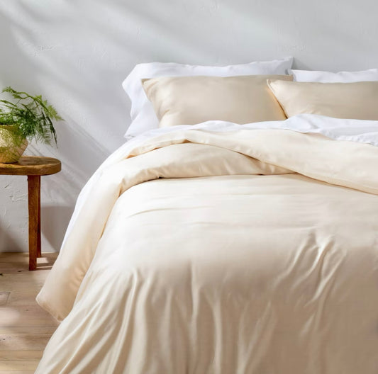 DUVER COVER y Fundas de Almohada Bambú de Rayón | CASALUNA™ Ideal para camas Matrimonial y Queen