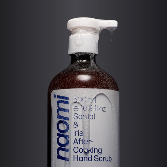Naomi After-Cooking Hand Scrub | 500 mL
Cardamom & Iris · Santal & Iris