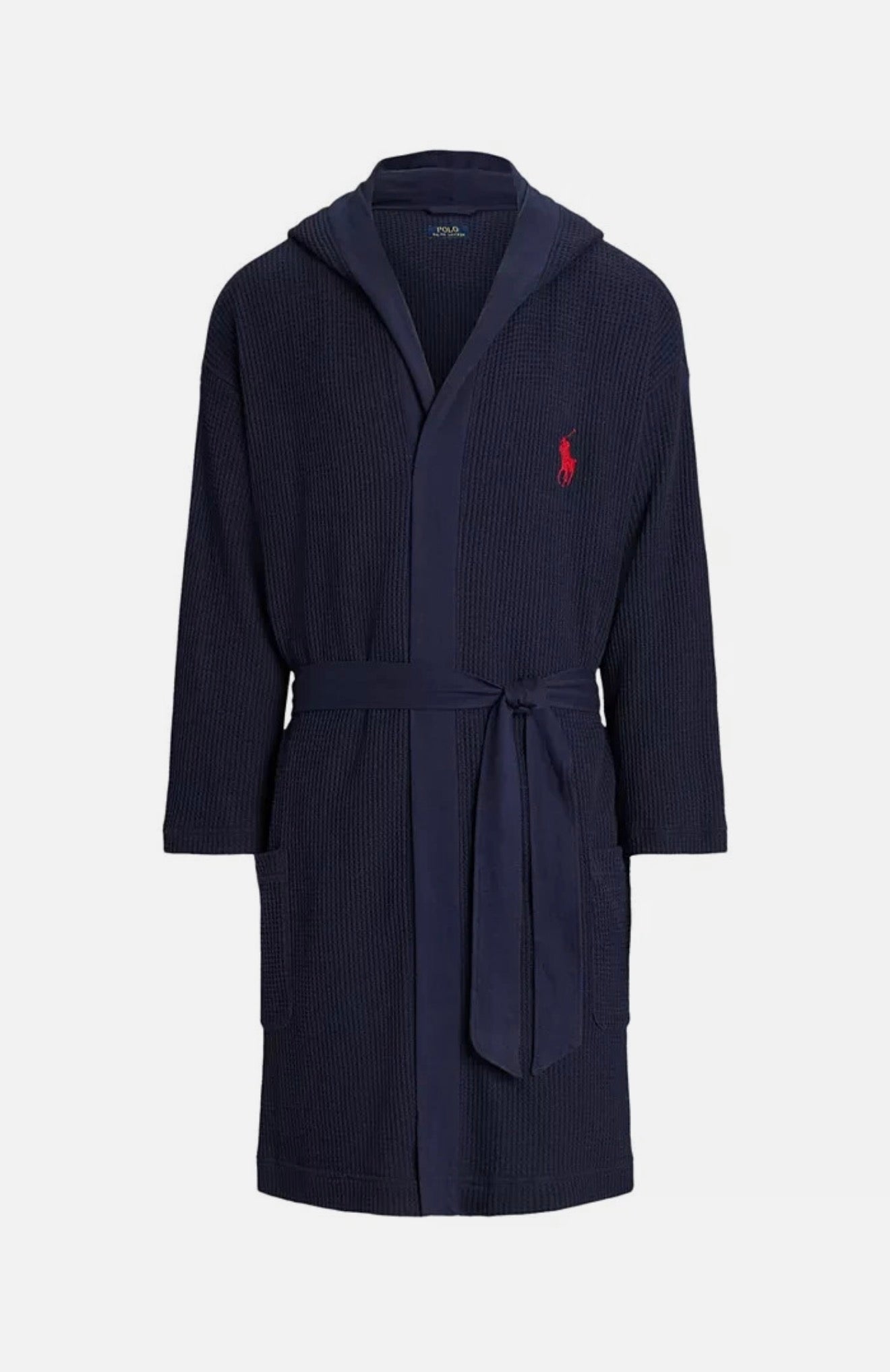 Polo Ralph Lauren | Bata Térmica con Capucha para Hombre | Talla S/M| Waffle Knit