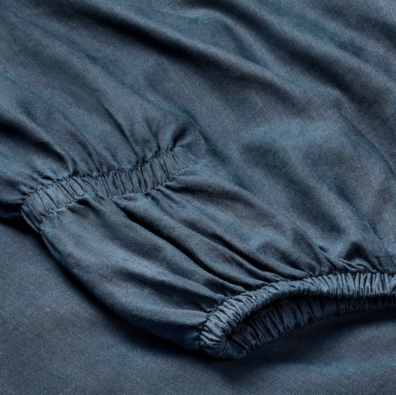 QUEEN Set de Sábanas 100% Lino | Dark Mineral Blue | CASALUNA™