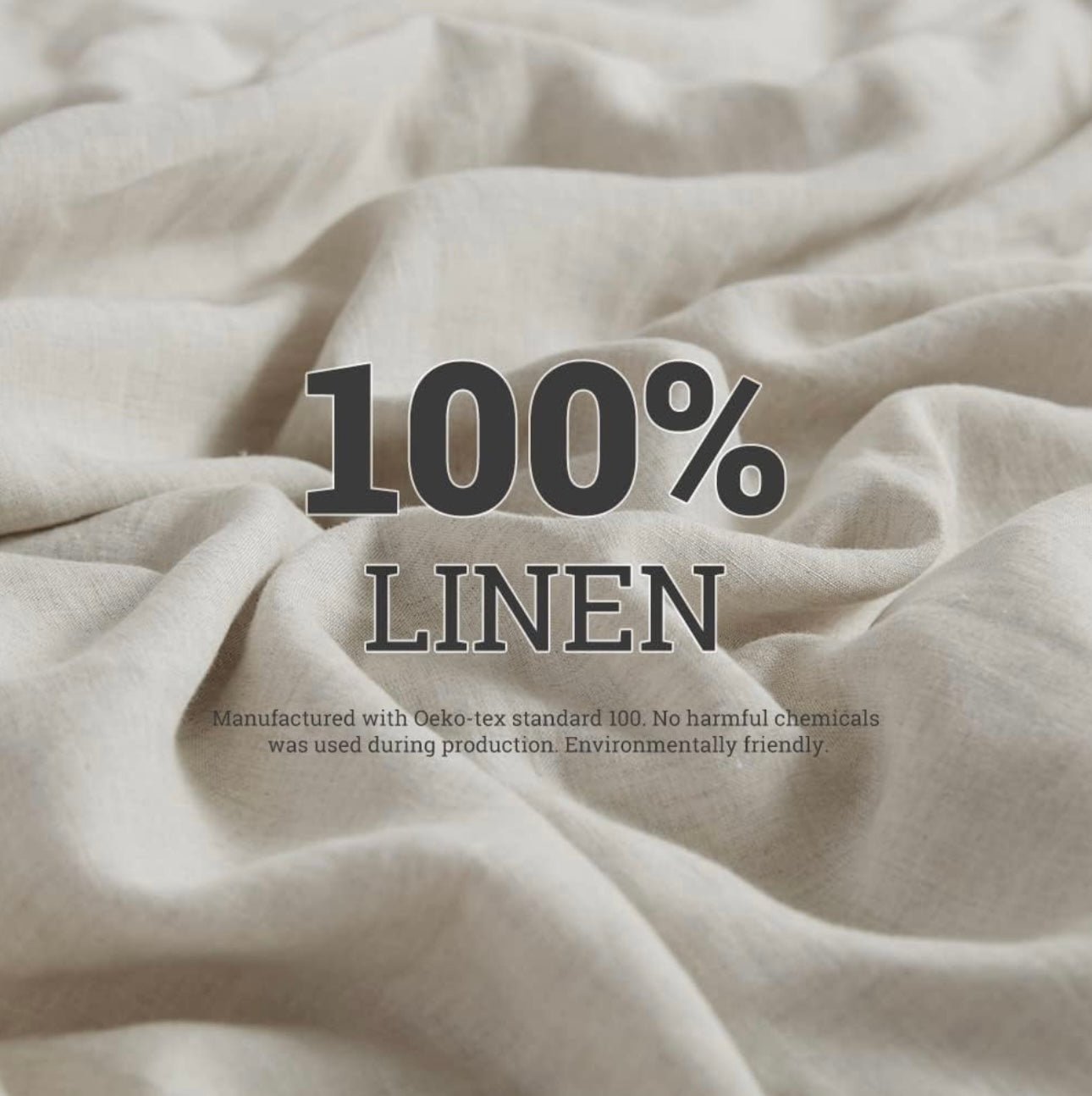 Set de Duvet Cover 3 Piezas | 100% Lino Francés Lavado a la Piedra | Natural Linen