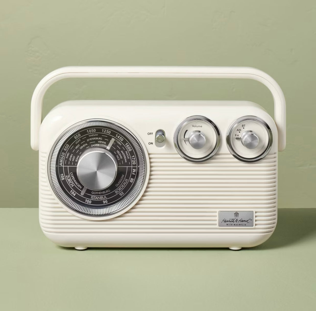 Radio Retro Portátil AM/FM con Bluetooth | HEARTH & HAND™ |