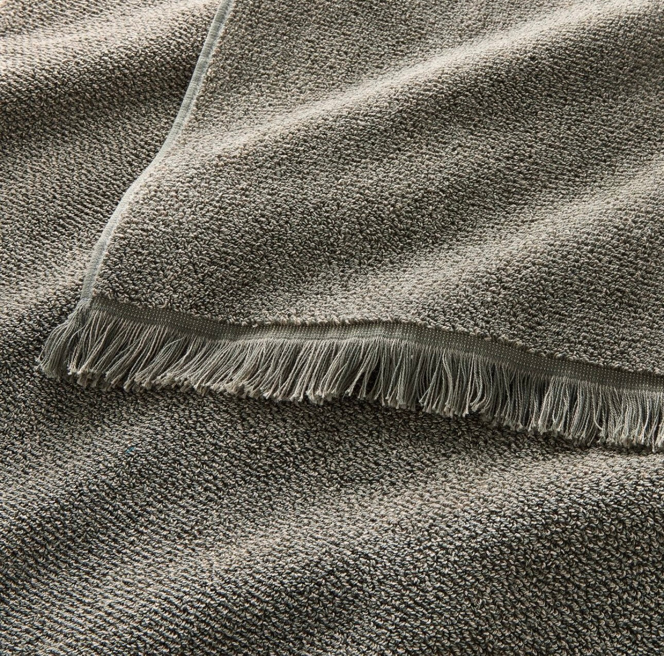 Set de 2 Toallas de Mano Texturizadas | Tono Olivo | 100% Algodón Orgánico | CASALUNA™