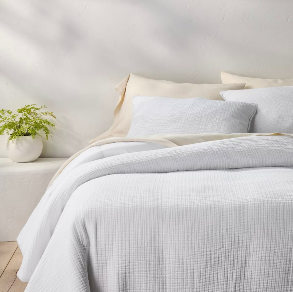 Juego de Edredón Chambray Texturizado | CASALUNA™