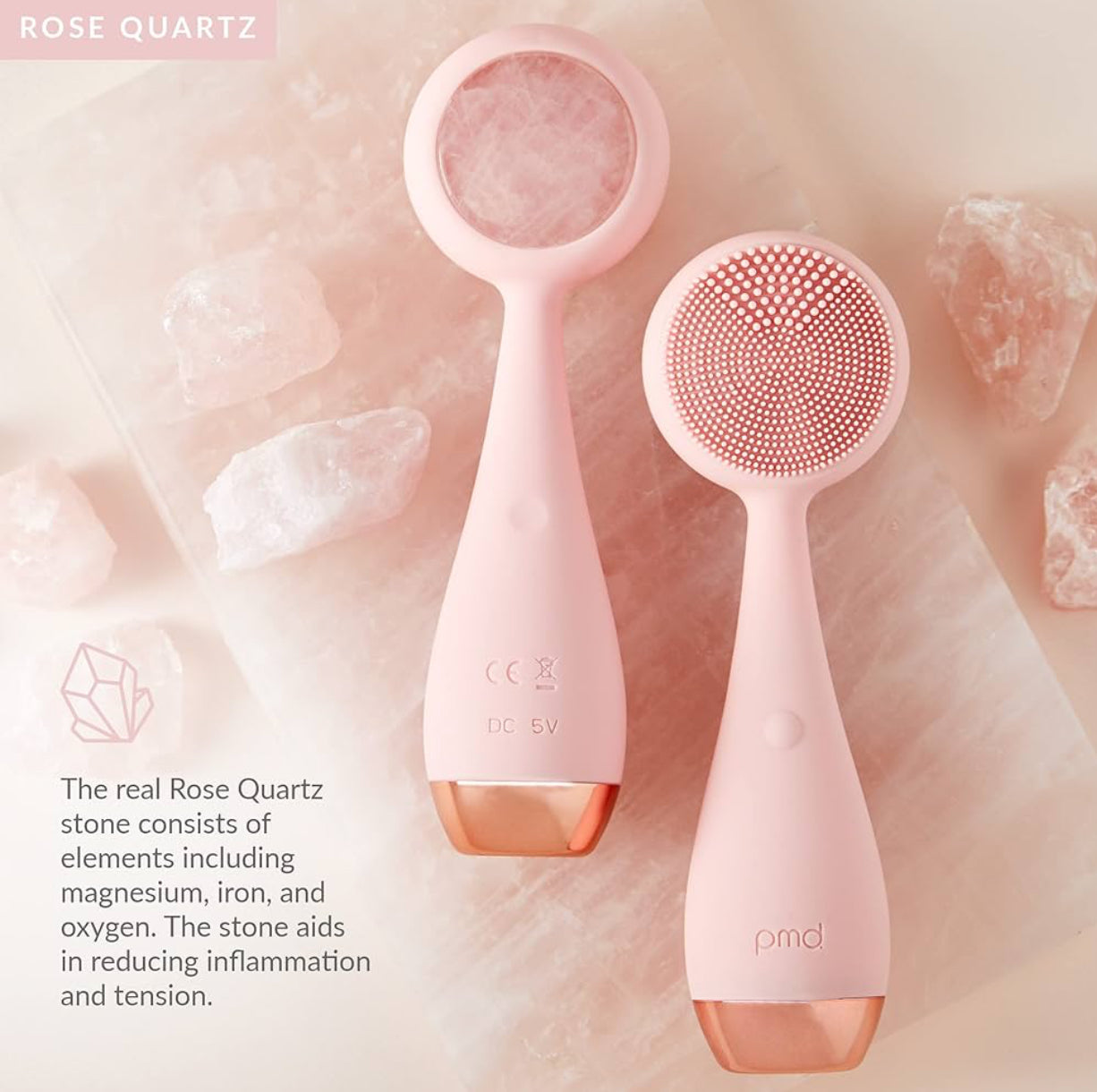 PMD Clean Pro RQ | Dispositivo Facial con Cuarzo Rosa y Terapia de Calor
