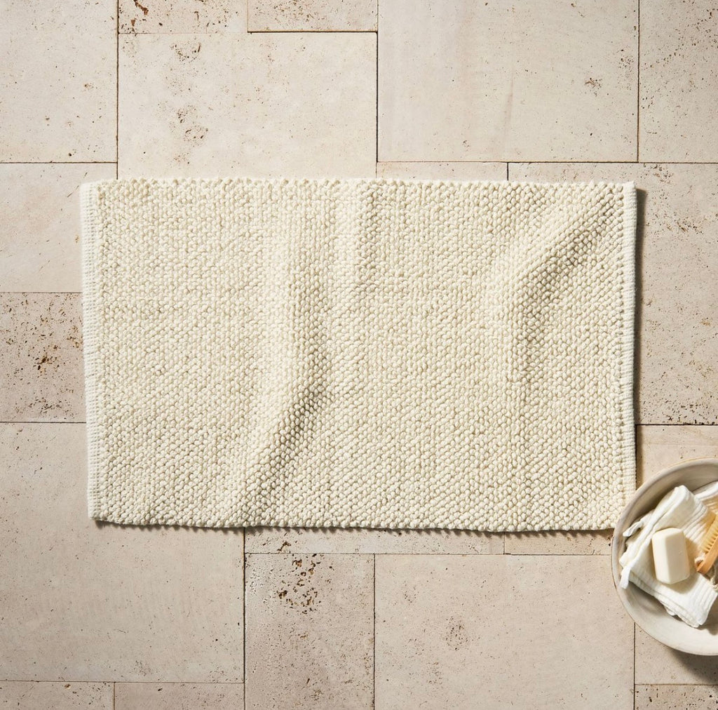 Alfombra de Baño Texturizada | 100% Algodón | CASALUNA™