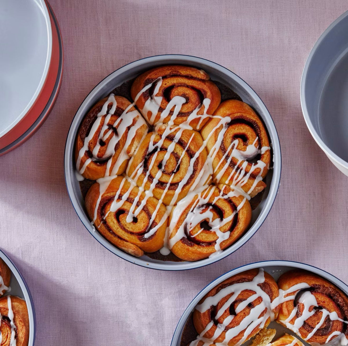 Caraway Circle Pan | 9” Non‑Stick Ceramic | Cream