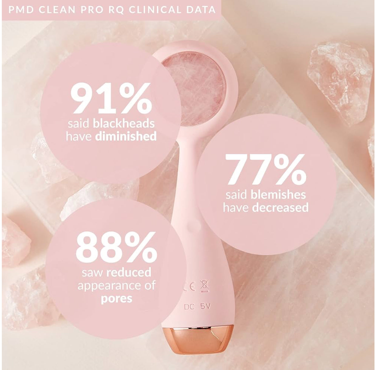 PMD Clean Pro RQ | Dispositivo Facial con Cuarzo Rosa y Terapia de Calor