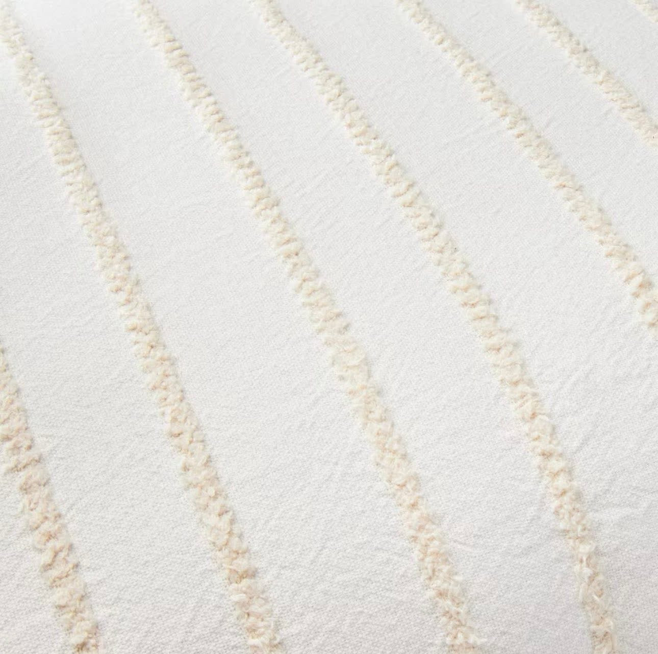 Juego de 2 Cojines Europeos a Rayas con Mechas | HEARTH & HAND™