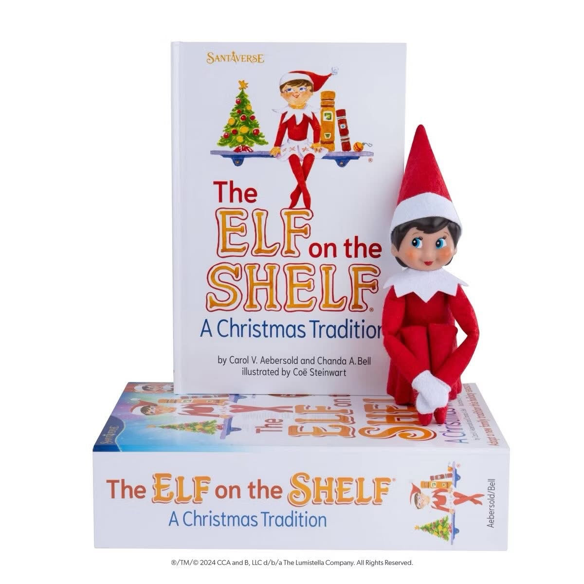 The Elf on the Shelf® Box Set | Niña Scout Elf de Ojos Azules con Cuento Ilustrado