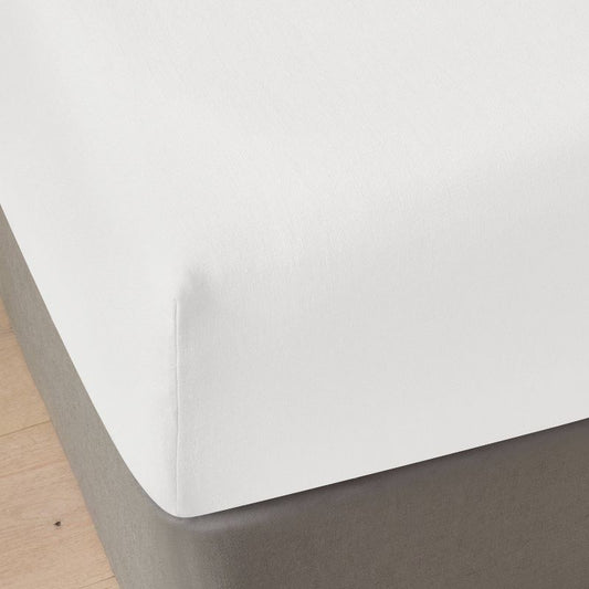 QUEEN Sábana Ajustable para Colchón de Mezcla de Lino | CASALUNA™