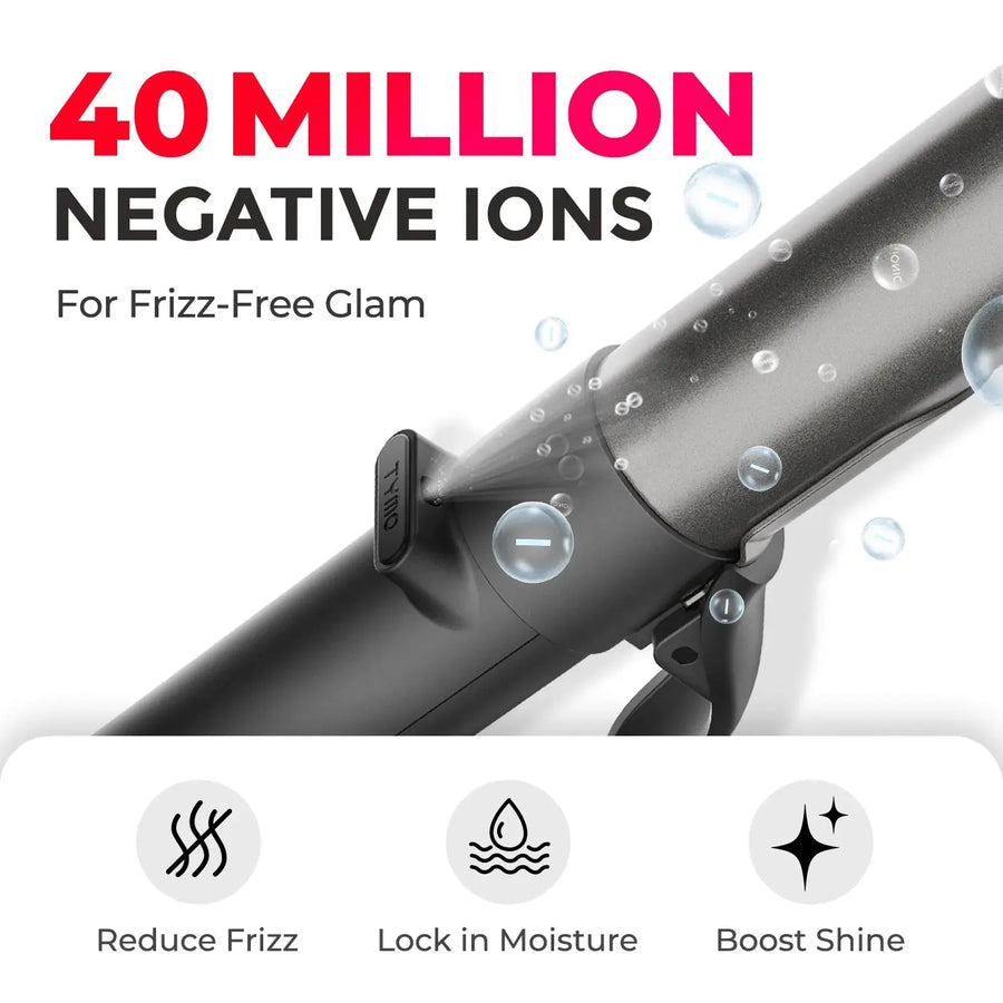 Rizador Automático 1.25” | Tecnología de Titanio | TYMO™ | Negro