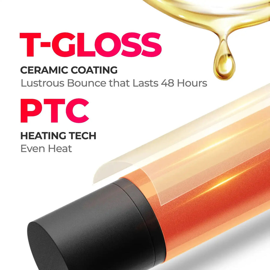 Rizador Automático 1.25” | Tecnología de Titanio | TYMO™ | Negro