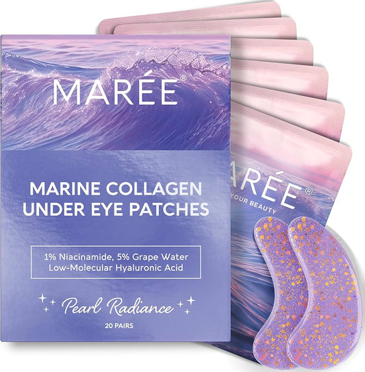 MAREE Violet Eye Gels | Parches de Colágeno Marino para Ojos