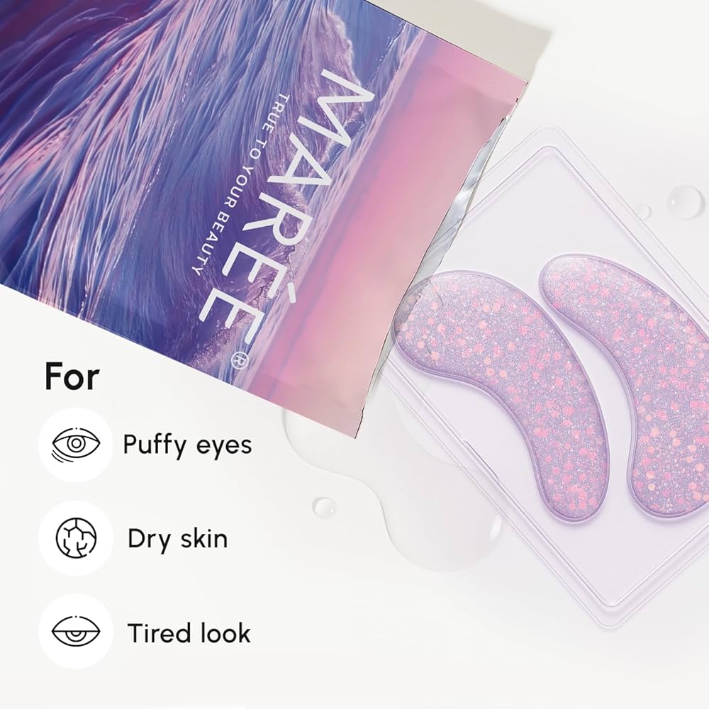 MAREE Violet Eye Gels | Parches de Colágeno Marino para Ojos