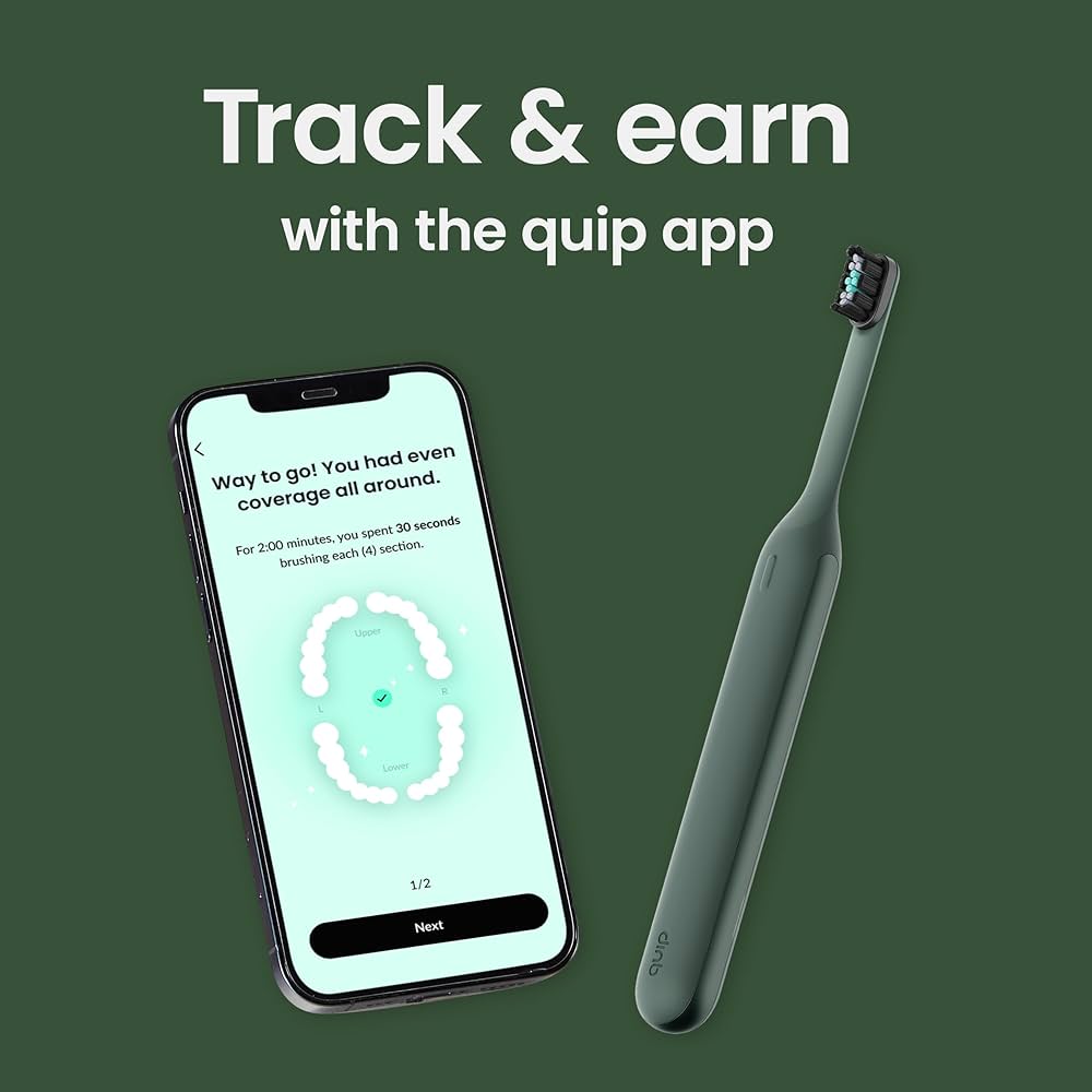 Cepillo de Dientes Eléctrico quip Ultra Smart Sonic | Verde