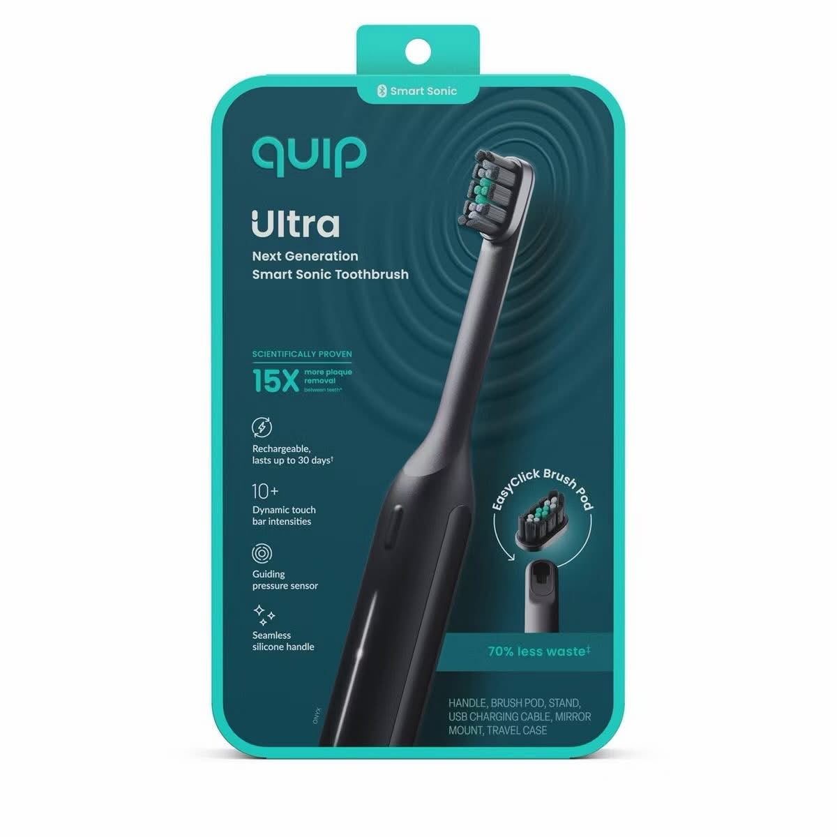 Cepillo de Dientes Eléctrico quip Ultra Smart Sonic | Negro