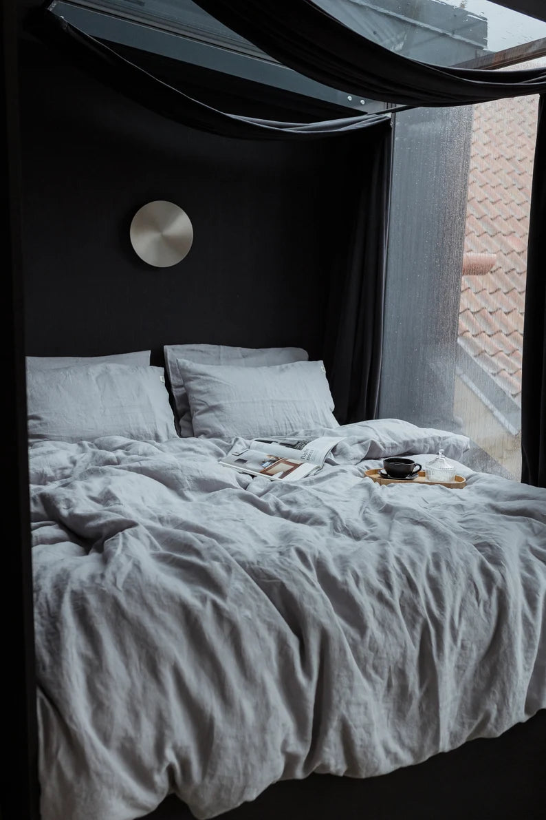Duvet Cover + Fundas de Almohada | Lino & Algodón | HEARTH & HAND™
Ideal para camas Matrimonial y Queen ¡𝘚𝘰𝘭𝘰 𝘲𝘶𝘦𝘥𝘢 1!