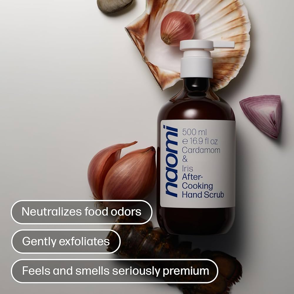 Naomi After-Cooking Hand Scrub | 500 mL
Cardamom & Iris · Santal & Iris