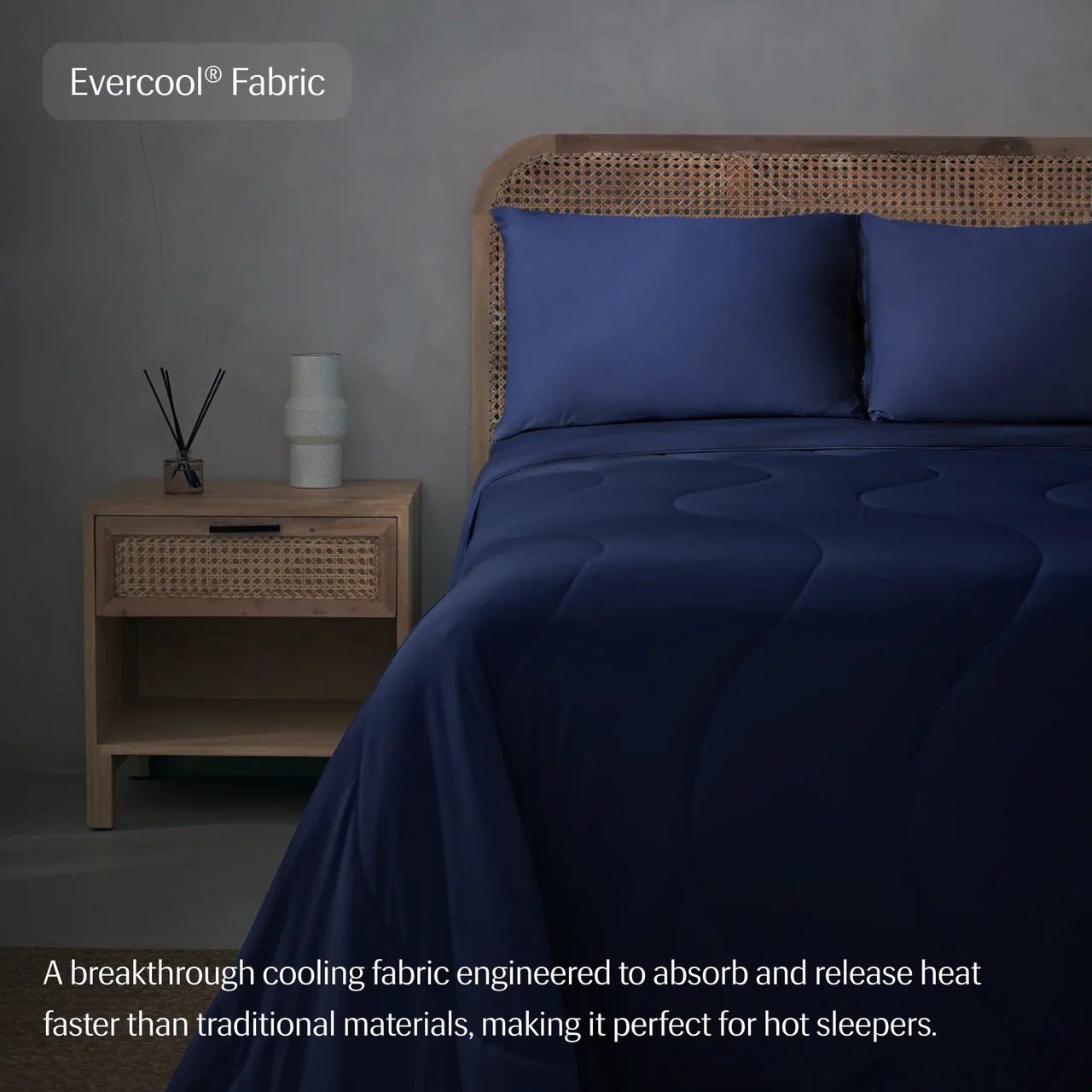 REST® | Edredón Refrescante EVERCOOL®| Midnight Blue