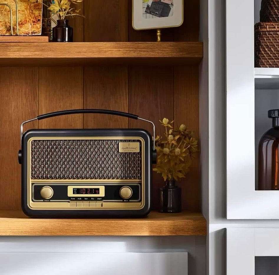 RADIO AM/FM BLUETOOTH ESTILO VINTAGE NEGRA - HEARTH & HAND™ CON MAGNOLIA