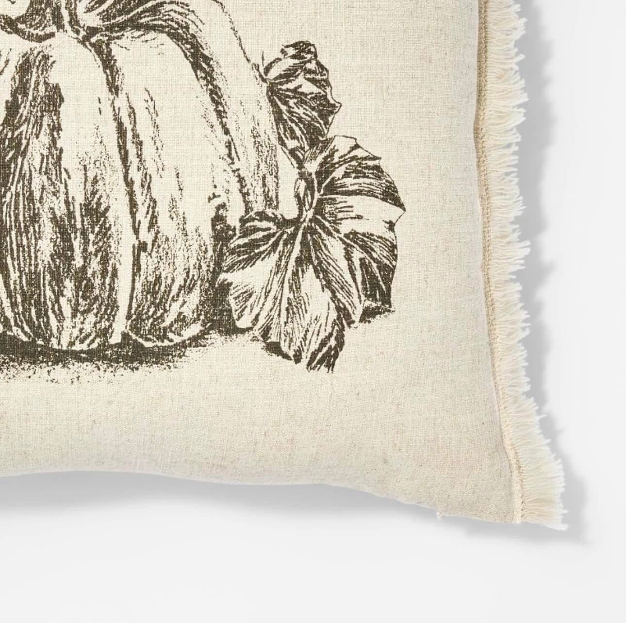 Cojín Decorativo Cuadrado Calabaza | Algodón & Lino | THRESHOLD™ x Studio McGee