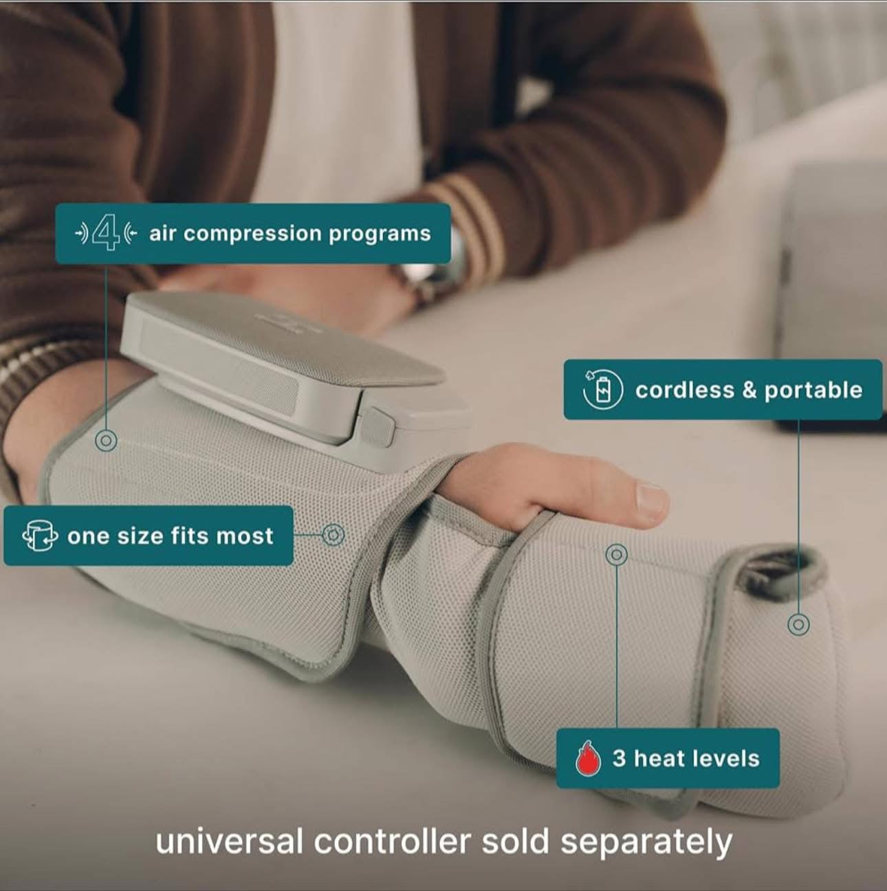 Paquete Masaje de Compresión HoMedics Modulair
Incluye: 2 envolturas + 1 controlador universal