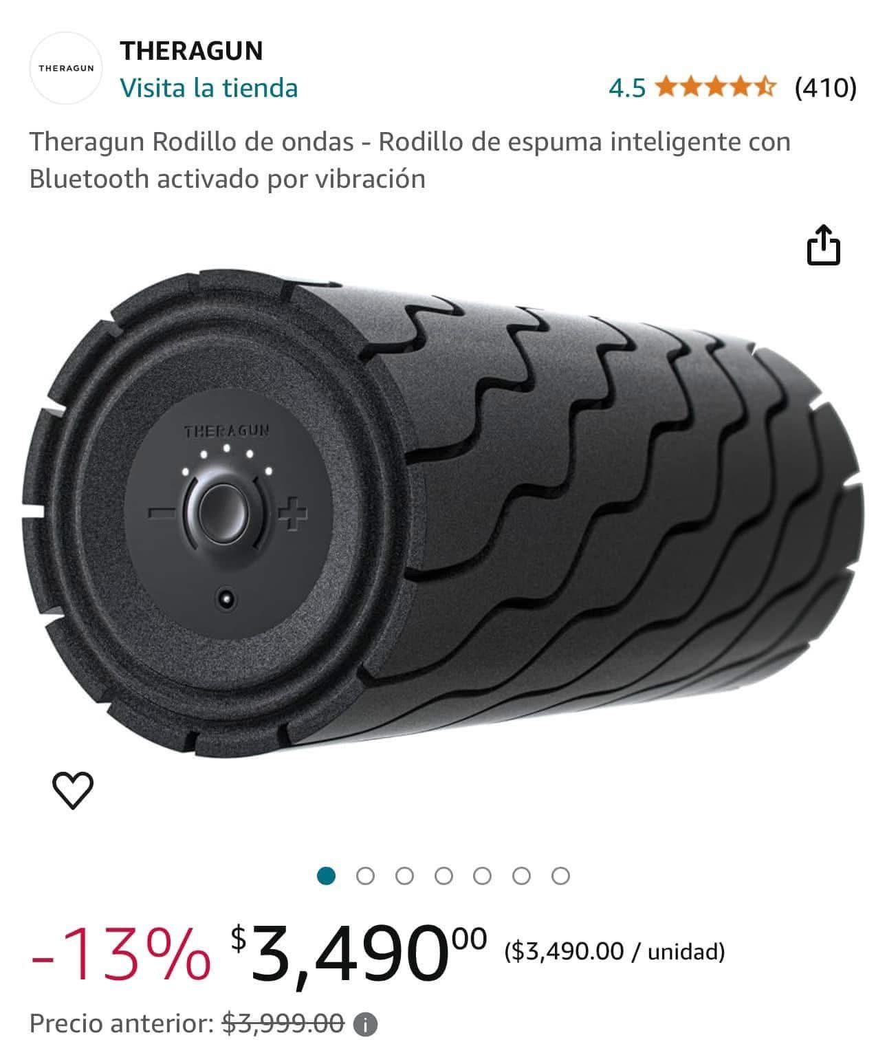 Theragun Rodillo de Ondas | Rodillo de Espuma Inteligente con Bluetooth