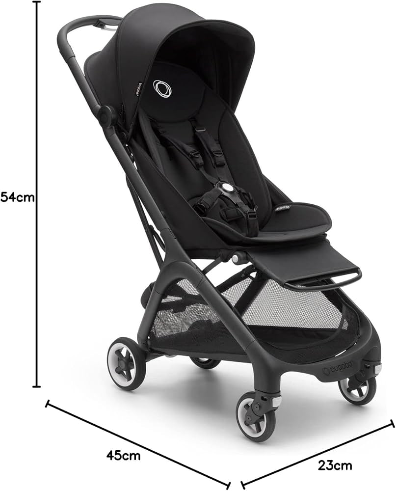 Bugaboo Butterfly | Carriola Ultra Compacta de Viaje | Midnight Black